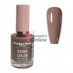 Lac de Unghii clasic Katerina Beauty color de 18 ml Cod 004 Velvet Brown